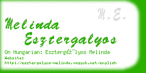 melinda esztergalyos business card